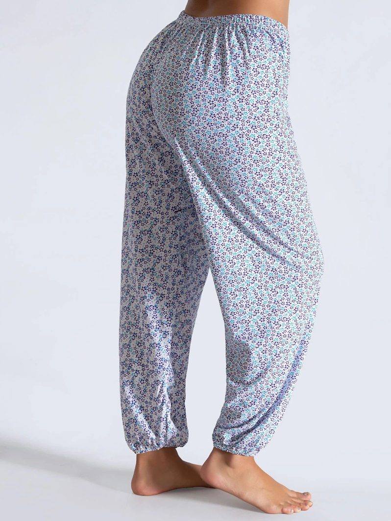 Seher Yıldızı Emprime İki İplik Pijama Lastikli Emprime