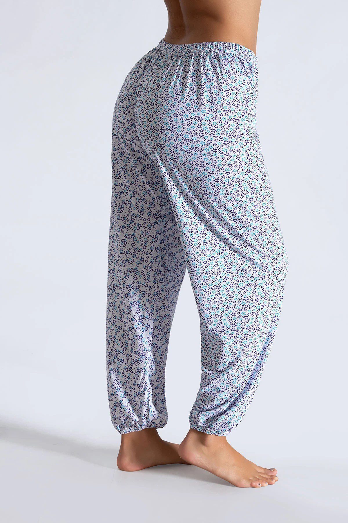 Seher Yıldızı Emprime İki İplik Pijama Lastikli Emprime