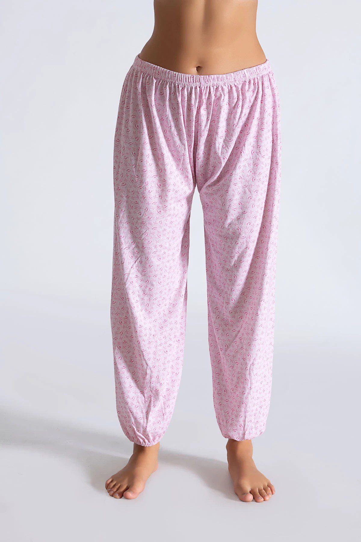 Seher Yıldızı Emprime İki İplik Pijama Lastikli Emprime