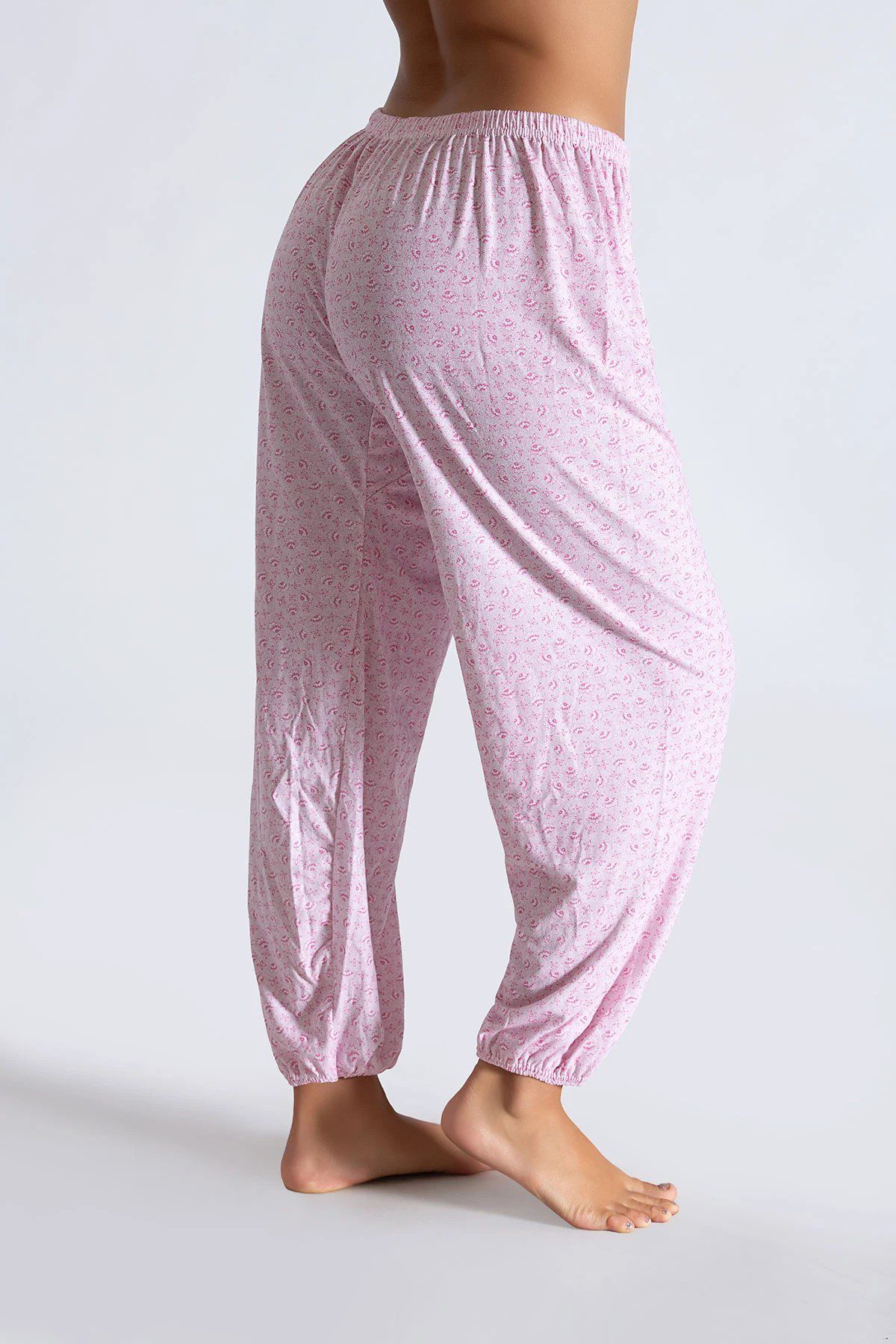 Seher Yıldızı Emprime İki İplik Pijama Lastikli Emprime