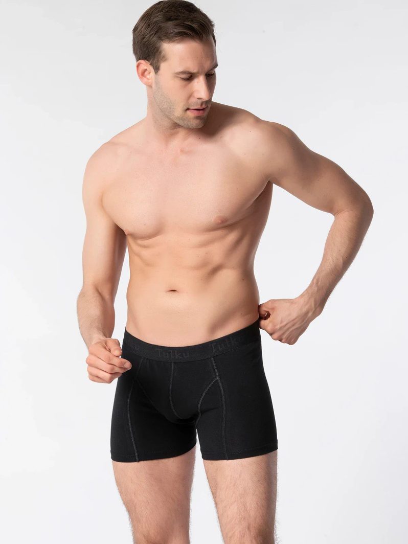 Tutku İç Giyim Elastan Boxer Siyah