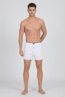 Tutku İç Giyim Penye Düz Erkek Boxer Beyaz