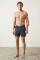 Tutku İç Giyim Penye Düz Erkek Boxer Füme