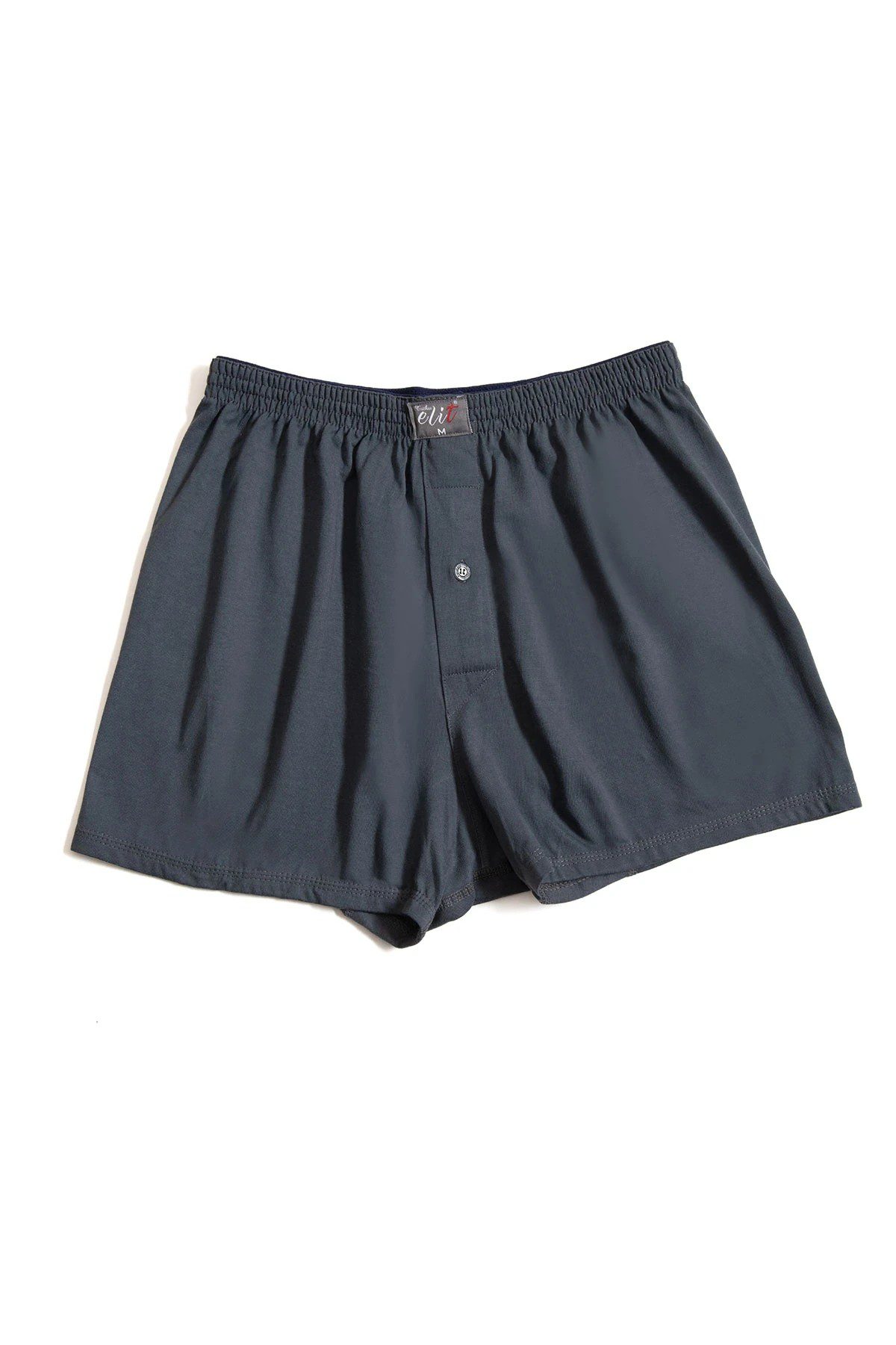 Elit Erkek Havlu Bel Düz Boxer Füme