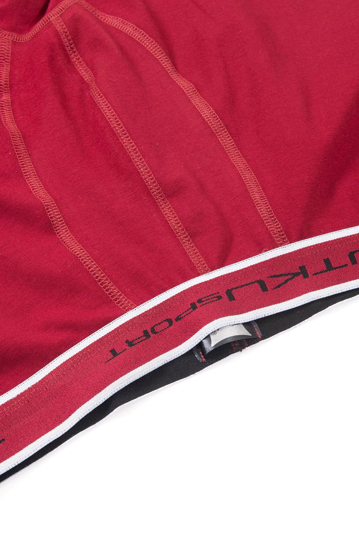 Toptan Tutku İç Giyim Elastan Spor Boxer Bordo