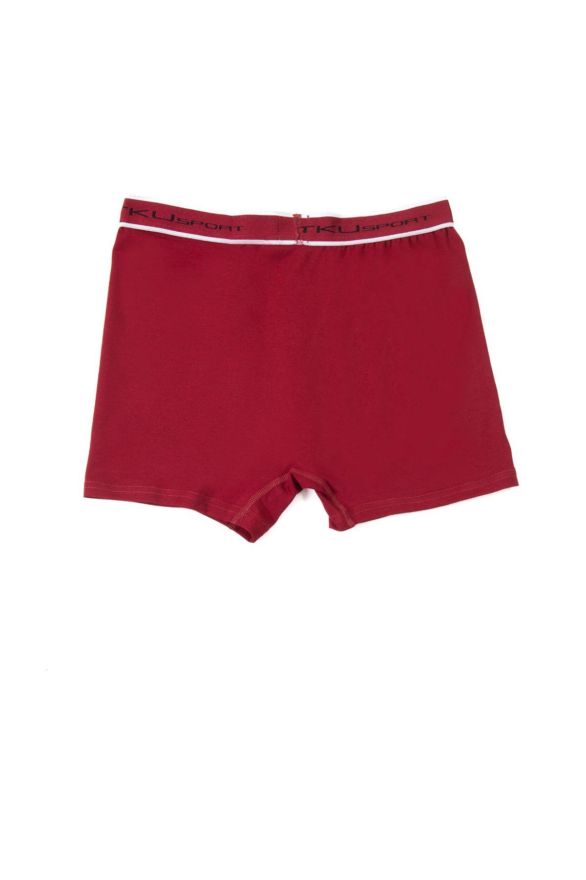 Toptan Tutku İç Giyim Elastan Spor Boxer Bordo