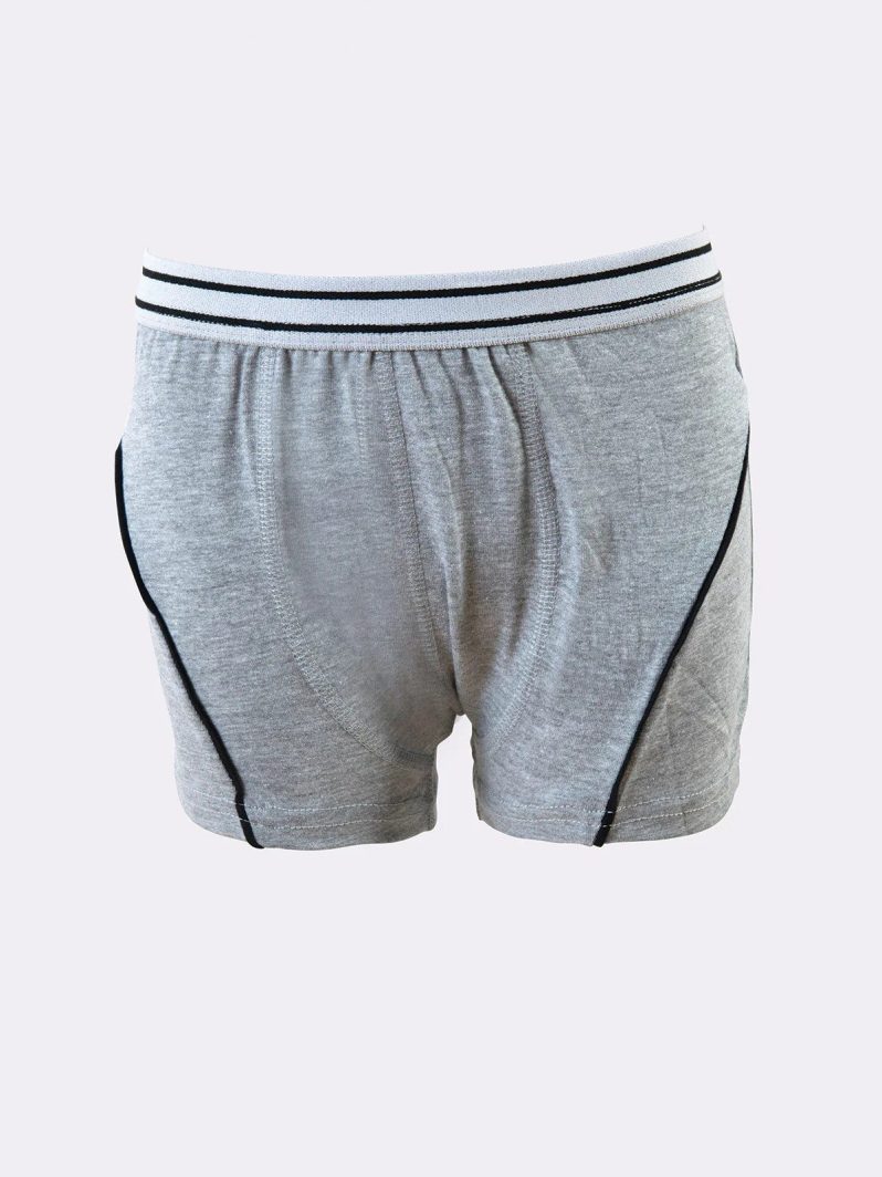 Tutku İç Giyim Elastan Çocuk Boxer Gri