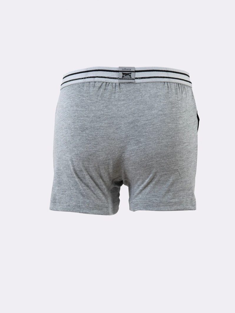 Tutku İç Giyim Elastan Çocuk Boxer Gri