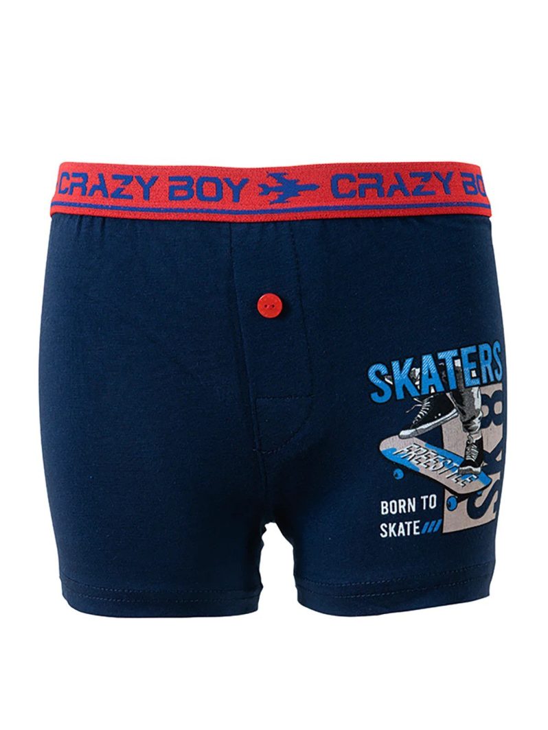Tutku İç Giyim Çocuk Elastan Baskılı Boxer