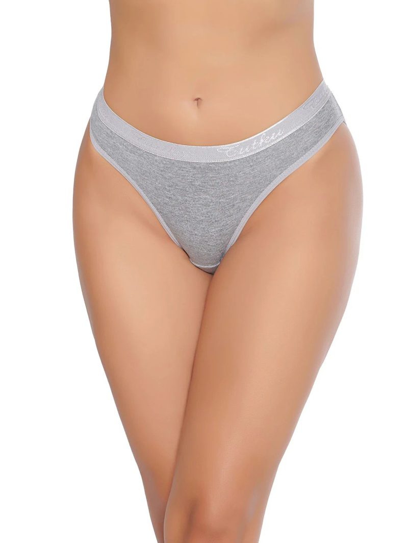 Tutku İç Giyim Tutku Yazılı Bikini Gri