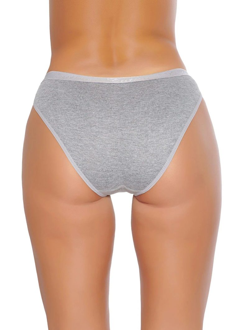 Tutku İç Giyim Tutku Yazılı Bikini Gri