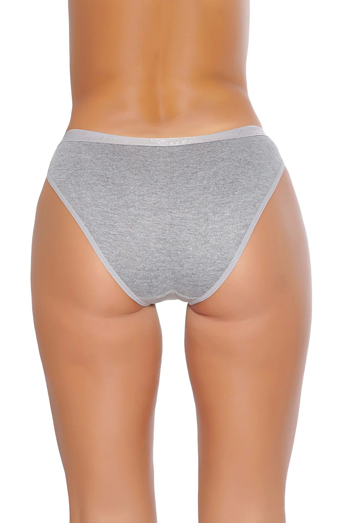 Tutku İç Giyim Tutku Yazılı Bikini Gri