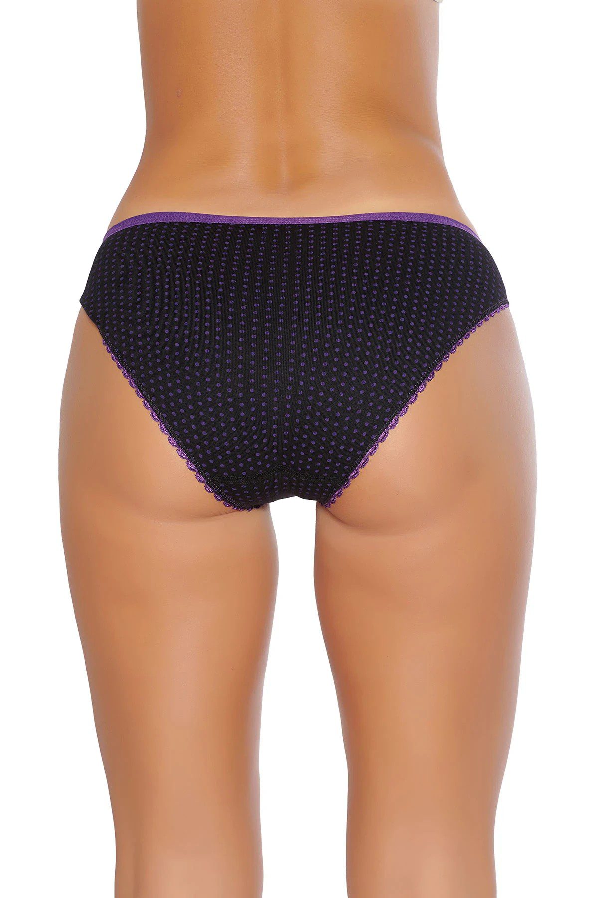 Tutku İç Giyim Puantiyeli Bikini Siyah