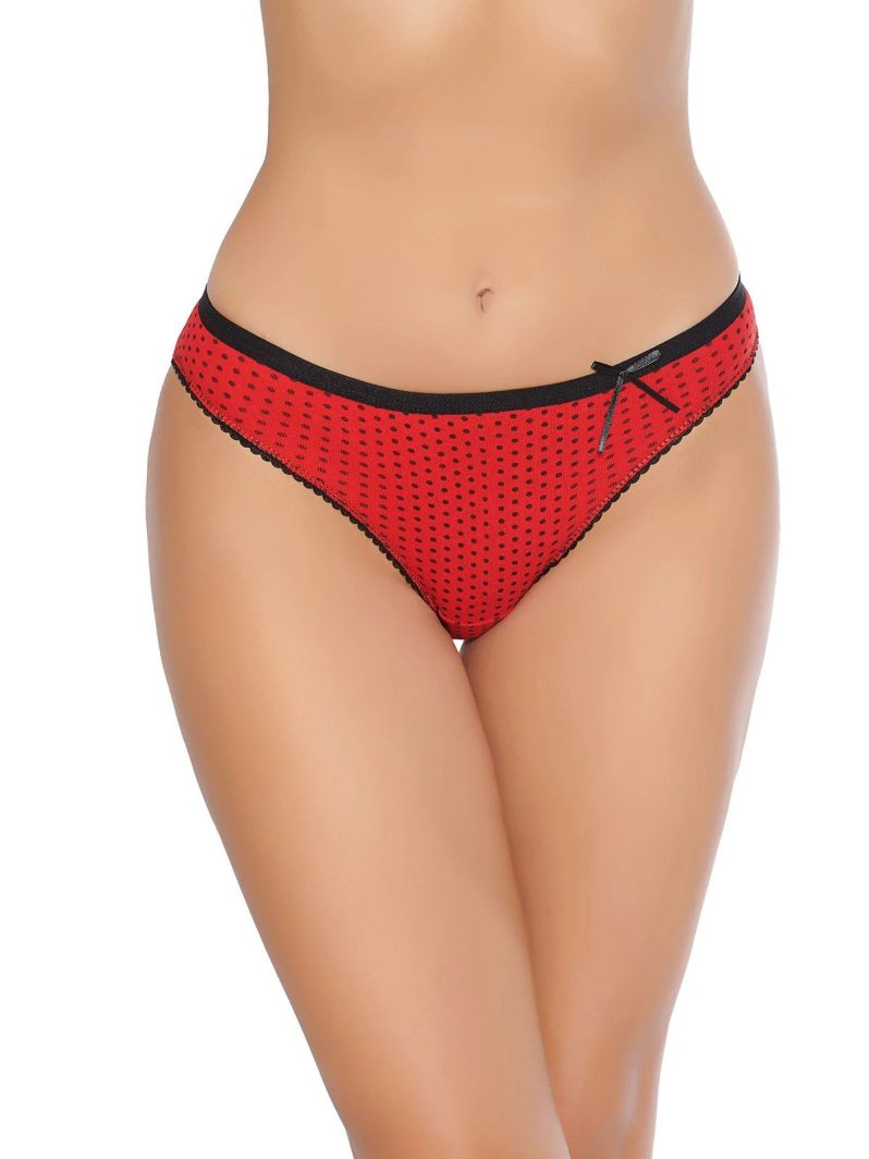 Tutku İç Giyim Puantiyeli Bikini Kırmızı