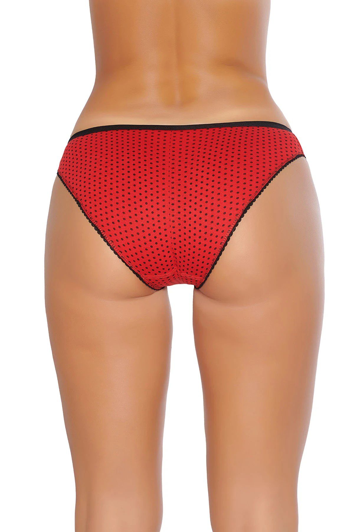 Tutku İç Giyim Puantiyeli Bikini Kırmızı