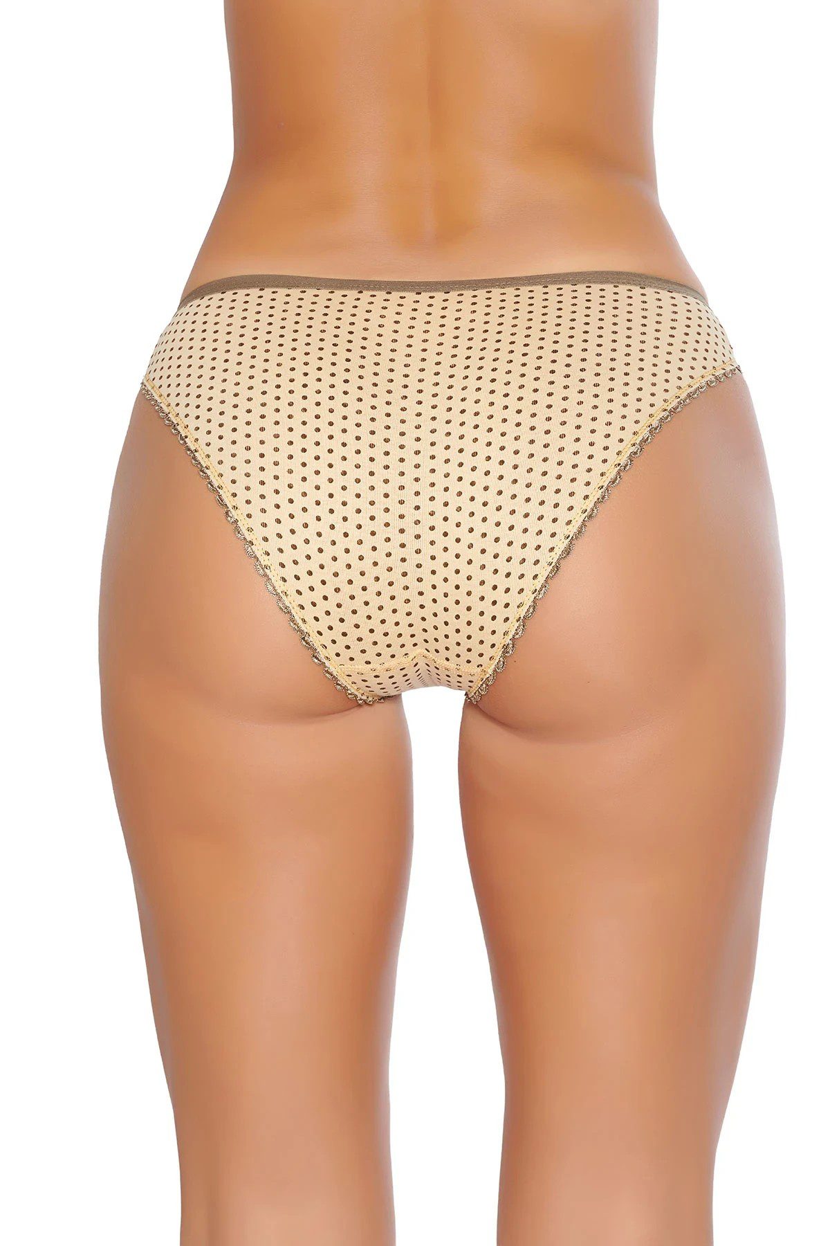 Tutku İç Giyim Puantiyeli Bikini Ten