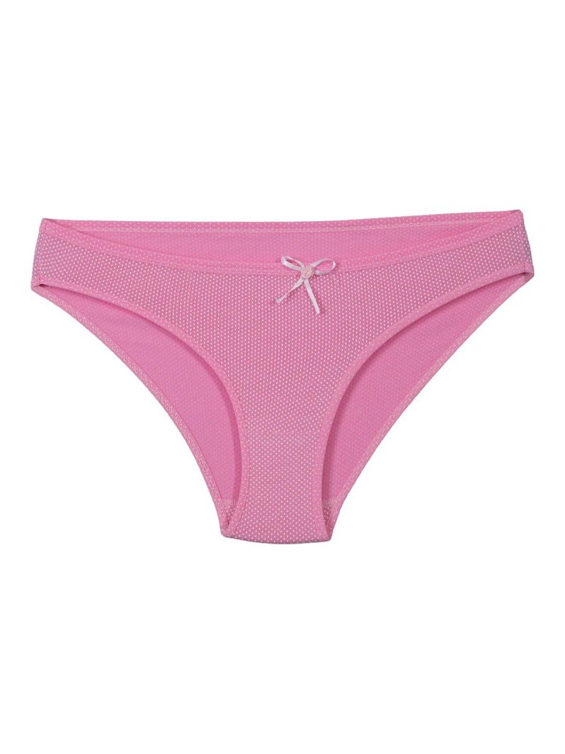 Tutku İç Giyim Küçük Puantiyeli Bikini Pembe