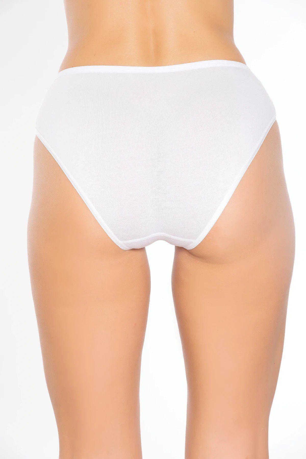 Elit Bayan Beli Dantelli Bikini Beyaz