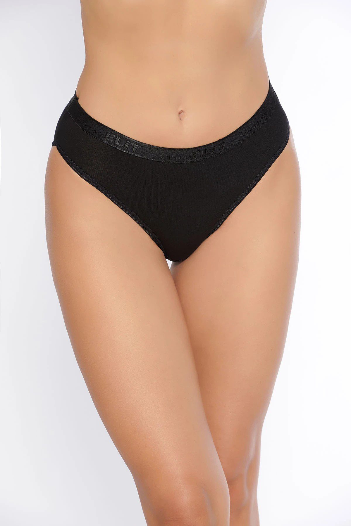 Elit Bayan Elit Yazılı Bikini Siyah