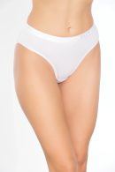 Elit Bayan Elit Yazılı Bikini Beyaz