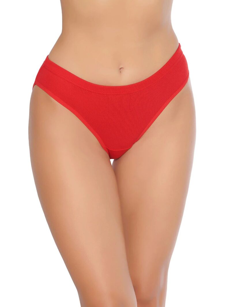 Tutku İç Giyim Beyaz Ribana Bikini Kırmızı
