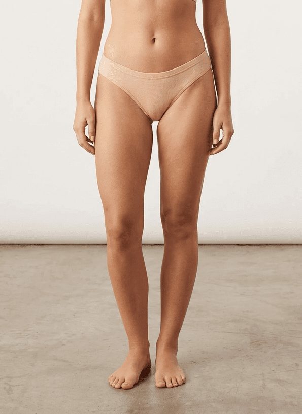 Tutku İç Giyim Beyaz Ribana Bikini Ten