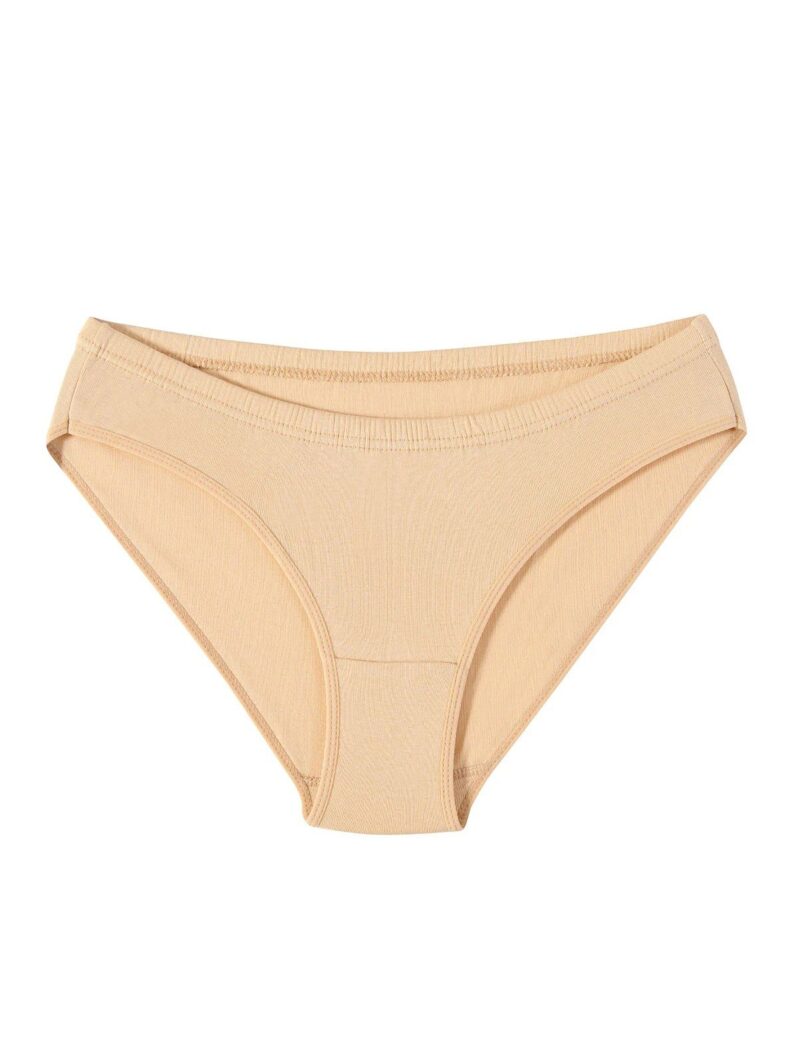 Tutku İç Giyim Beyaz Ribana Bikini Ten