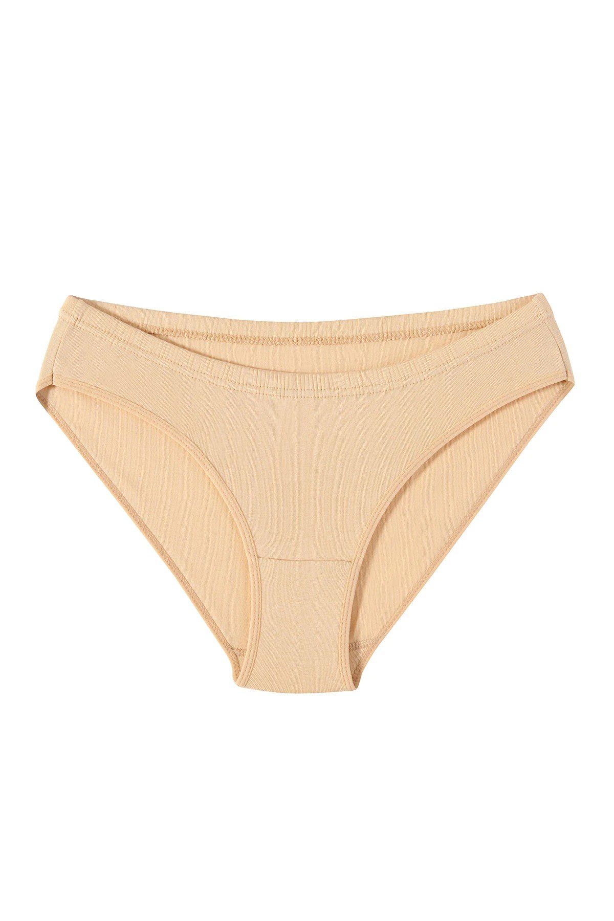 Tutku İç Giyim Beyaz Ribana Bikini Ten