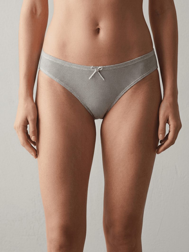 Tutku İç Giyim Küçük Puantiyeli Bikini Gri