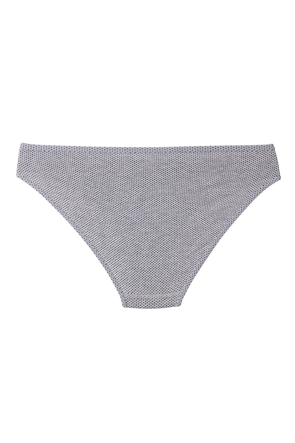 Tutku İç Giyim Küçük Puantiyeli Bikini Gri