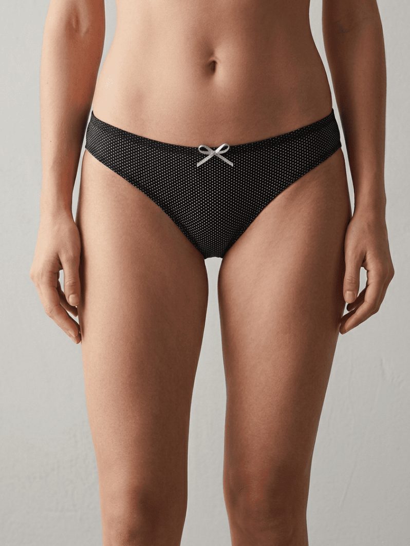 Tutku İç Giyim Küçük Puantiyeli Bikini Siyah