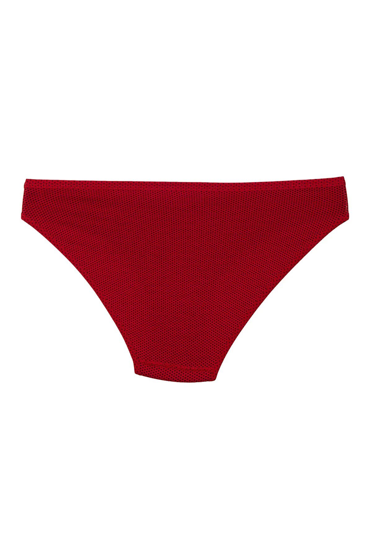 Tutku İç Giyim Küçük Puantiyeli Bikini Kırmızı