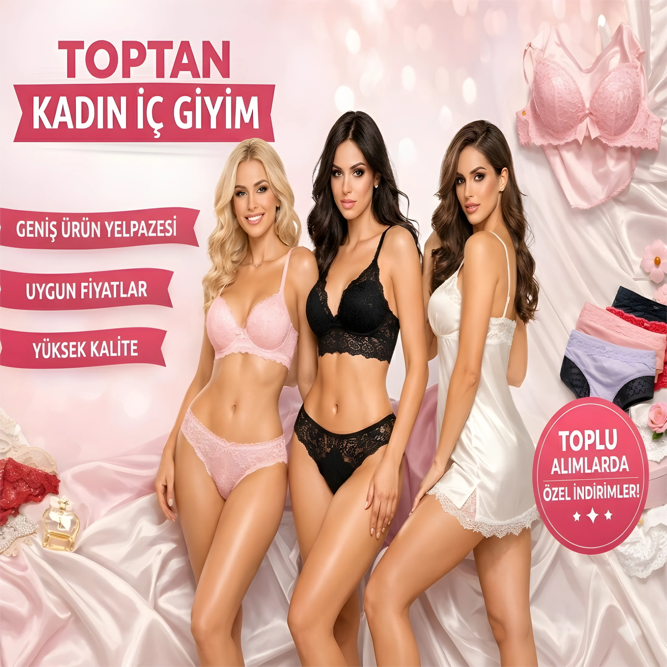 Toptan İç Giyim Pazarı | Kadın, Erkek ve Çocuk İç Giyim Toptan Satış