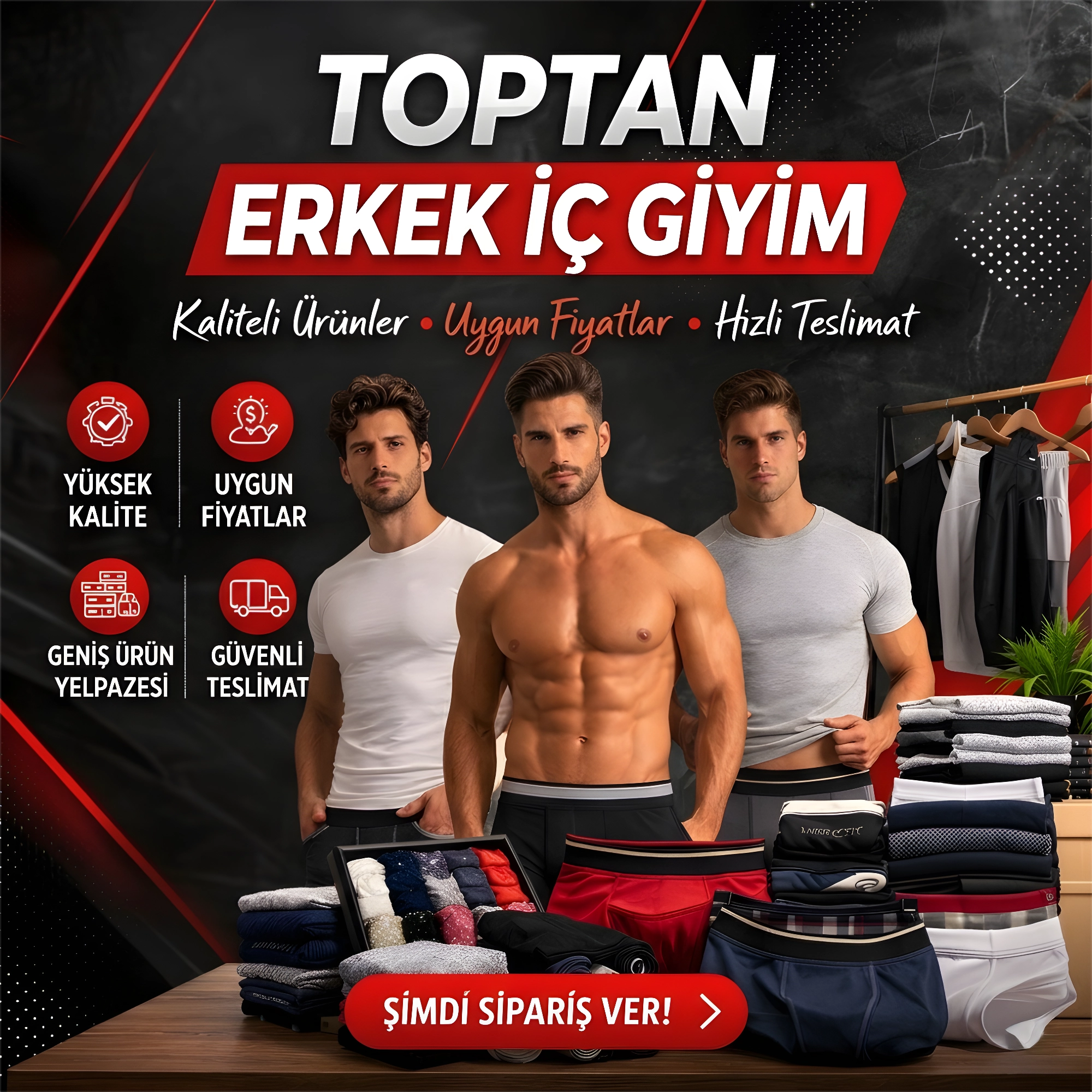 Toptan İç Giyim Pazarı | Kadın, Erkek ve Çocuk İç Giyim Toptan Satış
