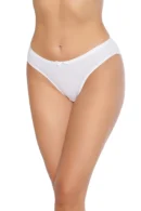 Tutku Kadın İnce Bel Fiyonklu Bikini Külot Beyaz