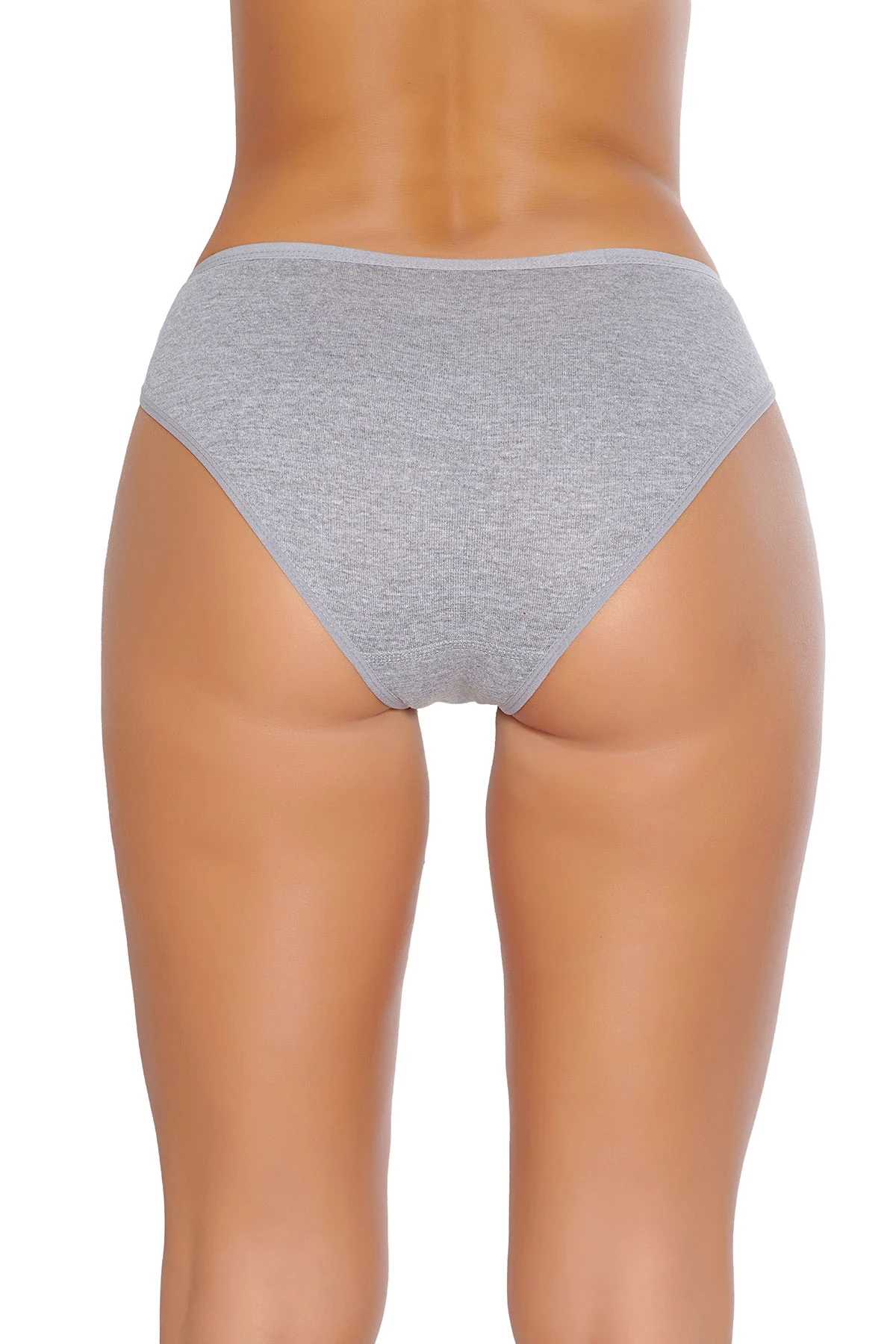 Tutku Kadın İnce Bel Fiyonklu Bikini Külot Gri