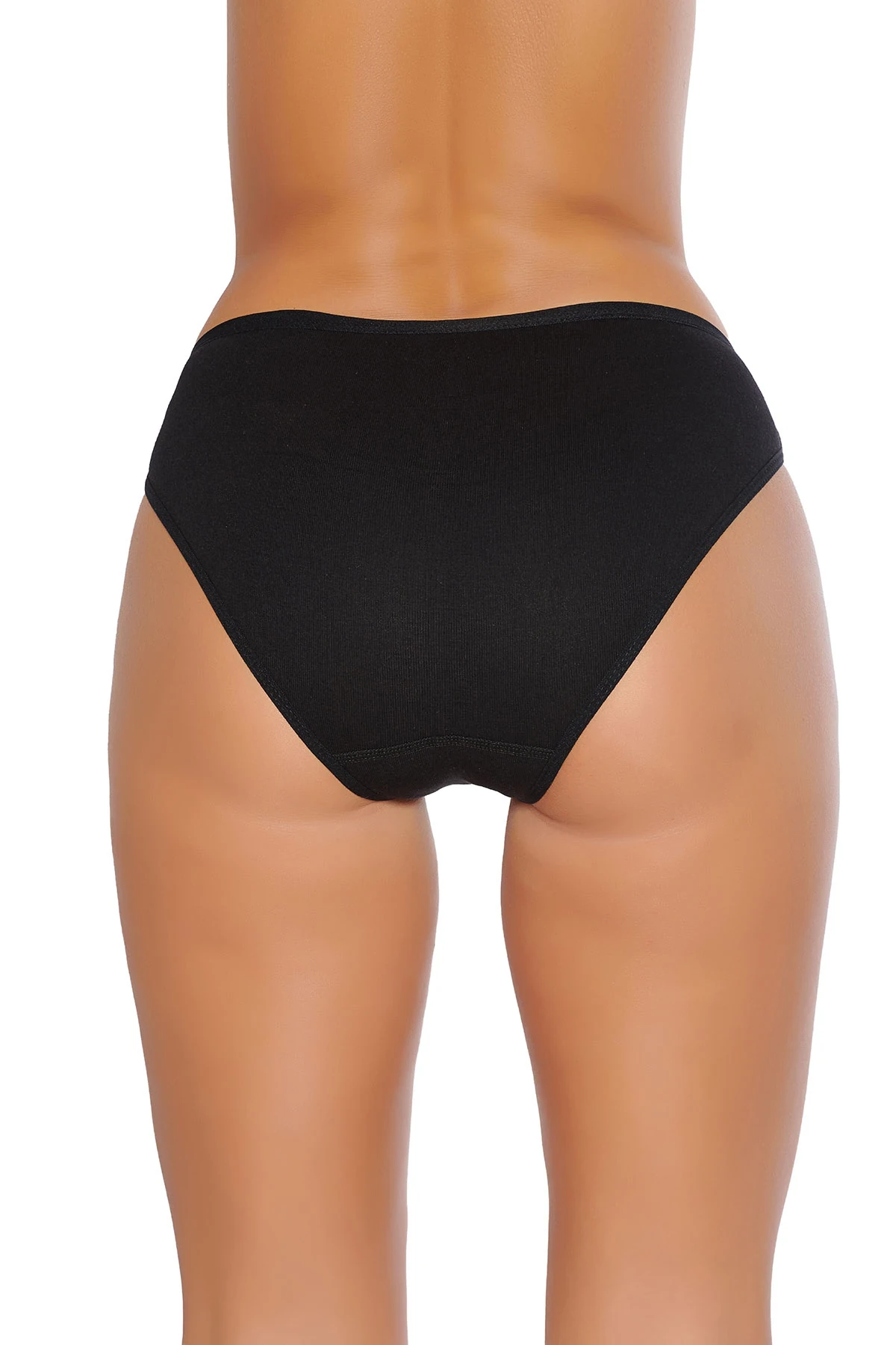 Tutku Kadın İnce Bel Fiyonklu Bikini Külot Siyah