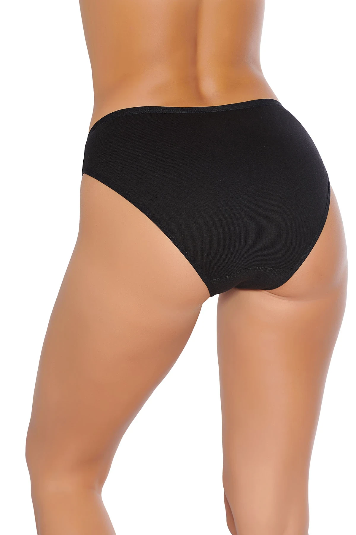 Tutku Kadın İnce Bel Fiyonklu Bikini Külot Siyah