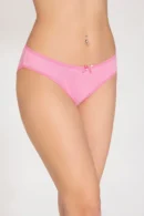 Tutku Kadın İnce Bel Fiyonklu Bikini Külot Pembe