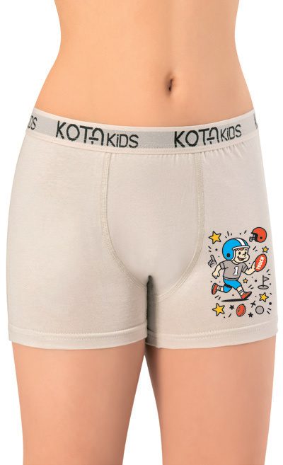 Kota 1005 Parça Baskılı Penye Boxer