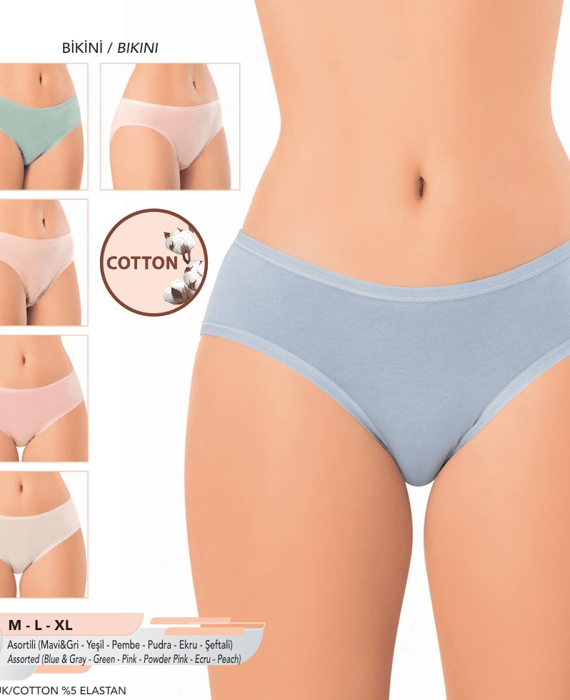 Toptan Kota 5002 Pamuk Bikini | Uygun Fiyatli Kota 5002 Pamuk Bikini - Toptan Ic Giyim Pazari