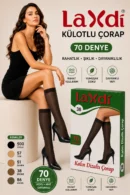 Laxdi Kalın 70 Denye Dizaltı Çorap