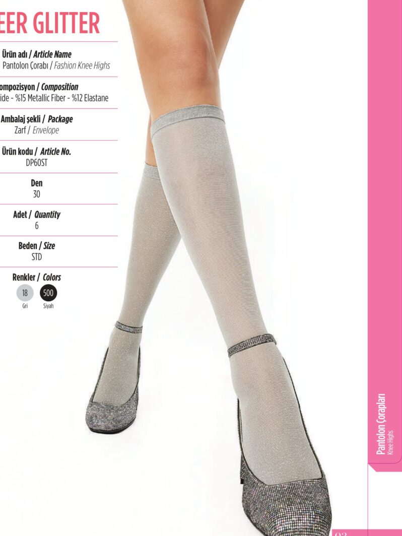 Penti Sheer Glitter Pantolon Çorap