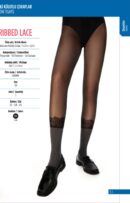 Penti Ribbed Lace Külotlu Çorap