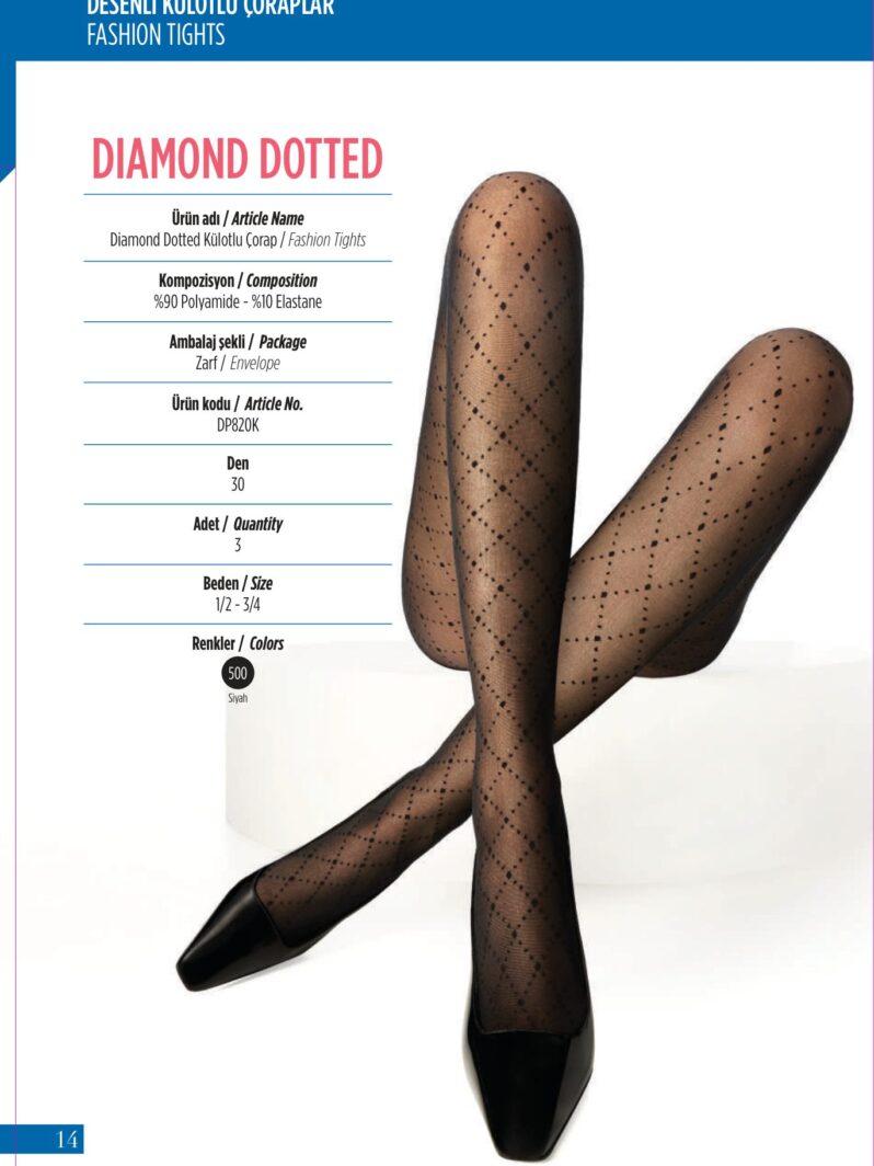Penti Diamond Dotted Külotlu Çorap