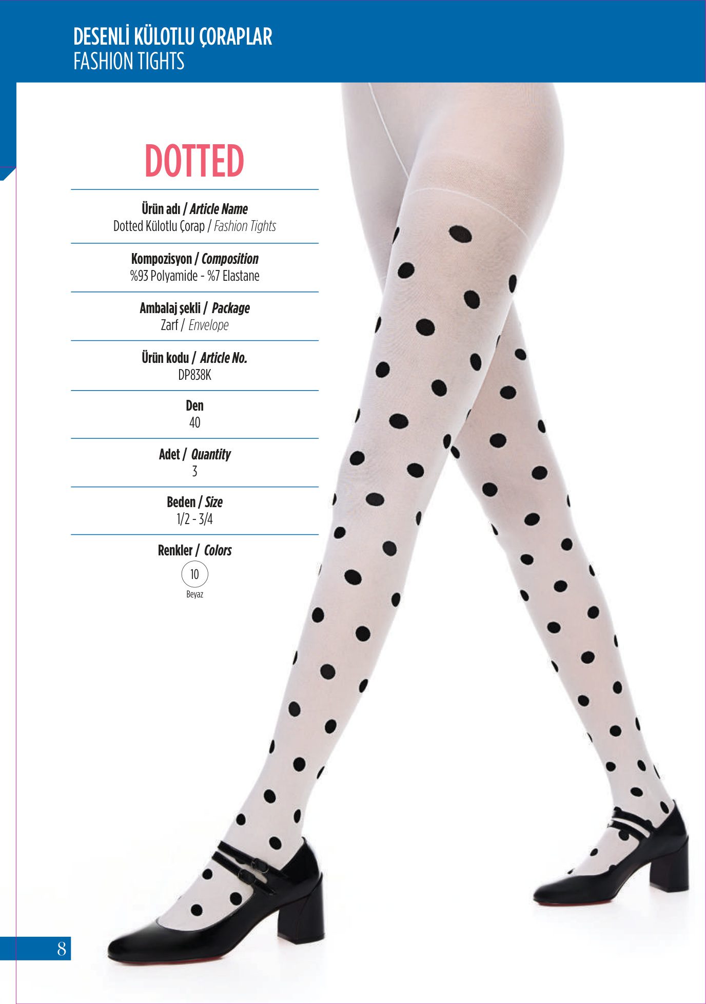 Penti Dotted Külotlu Çorap