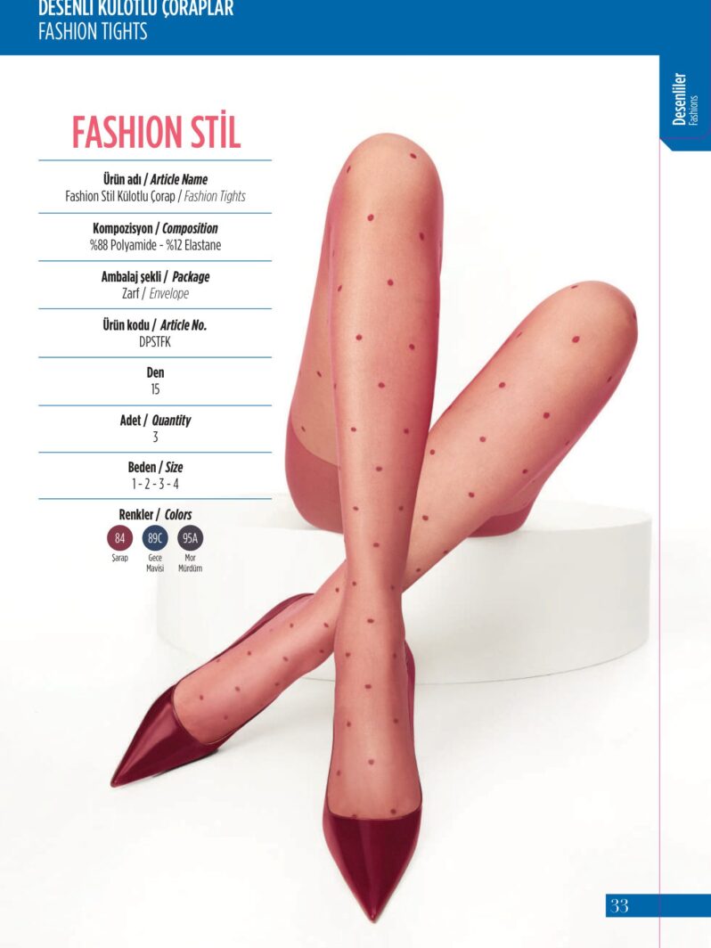Penti Fashion Stil Külotlu Çorap