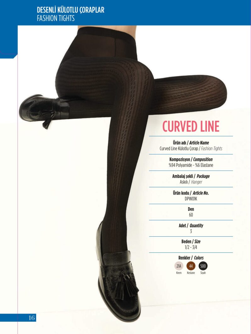 Penti Curved Line Külotlu Çorap