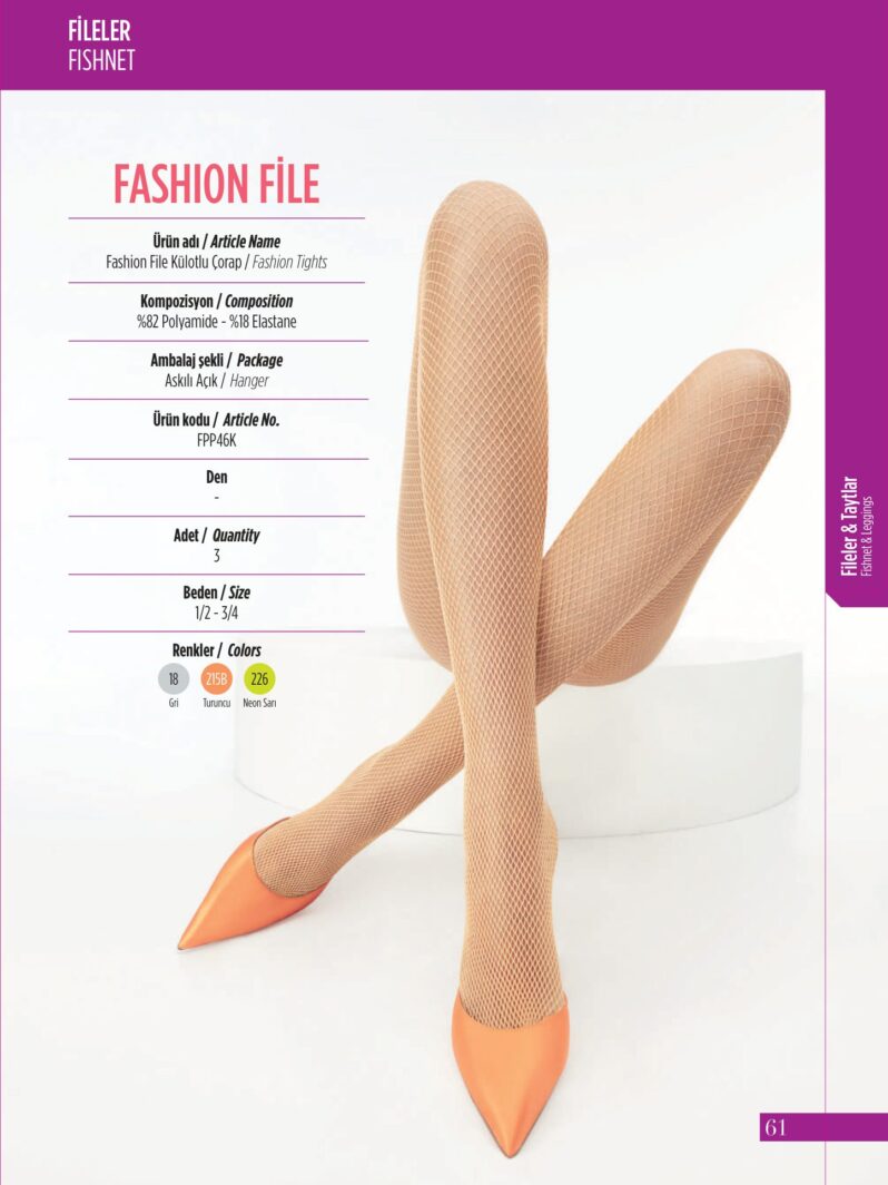 Penti Fashion File Külotlu Çorap