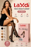 Laxdi İnce 20 Denye Dizaltı Çorap